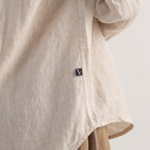 PREMIUM 100% LINEN SHIRT – BEIGE SABLE (BEIGE)