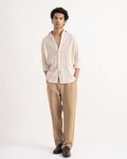 PREMIUM 100% LINEN TROUSERS – BRUN TERRE (BROWN)