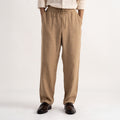 PREMIUM 100% LINEN TROUSERS – BRUN TERRE (BROWN)