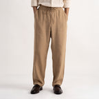 PREMIUM 100% LINEN TROUSERS – BRUN TERRE (BROWN)