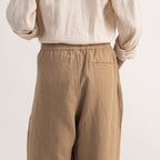PREMIUM 100% LINEN TROUSERS – BRUN TERRE (BROWN)