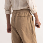 PREMIUM 100% LINEN TROUSERS – BRUN TERRE (BROWN)