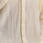 PREMIUM 100% LINEN SHIRT – JAUNE PÂLE (LIGHT YELLOW)