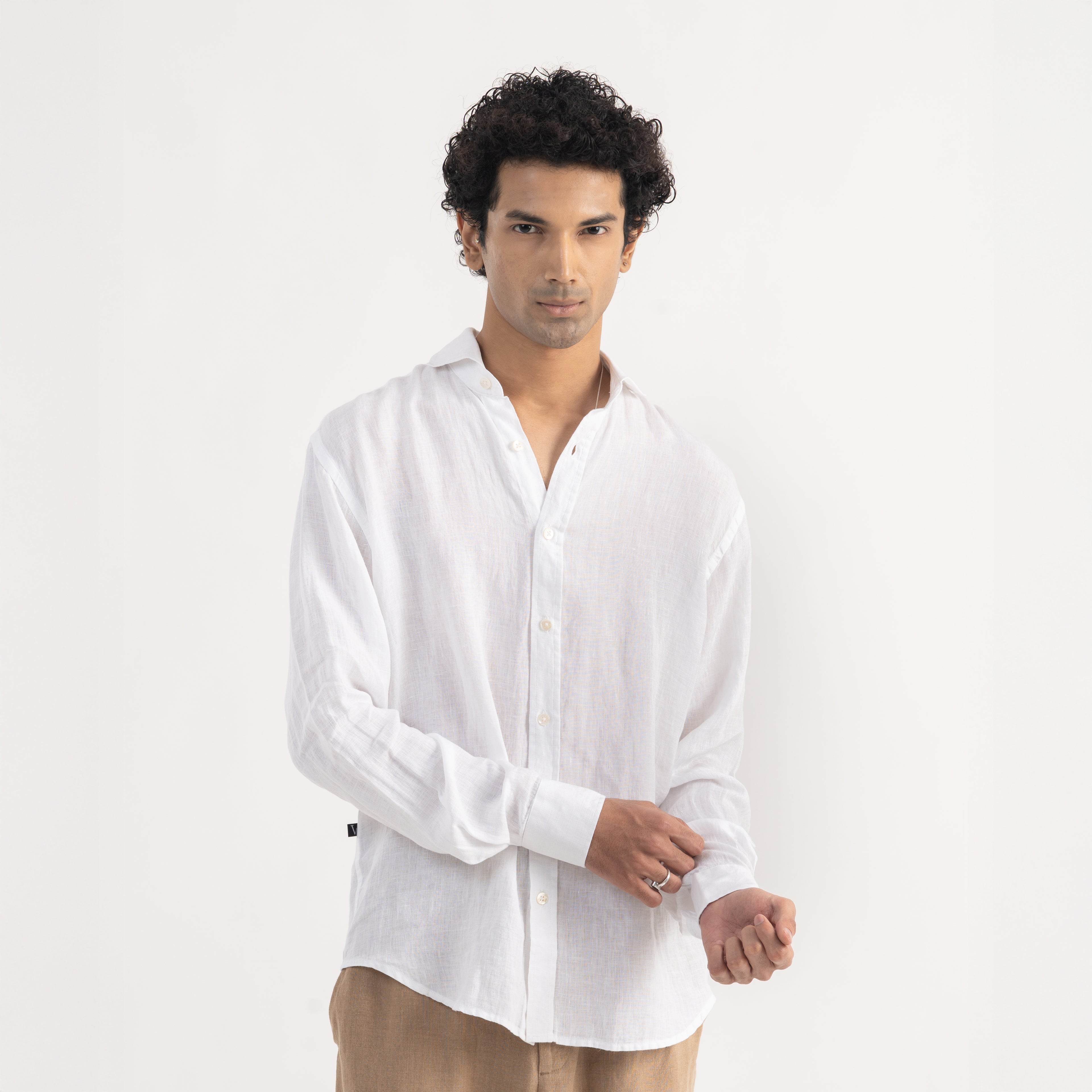 PREMIUM 100% LINEN SHIRT – BLANC (WHITE)
