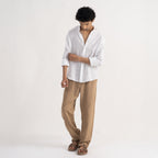 PREMIUM 100% LINEN SHIRT – BLANC (WHITE)
