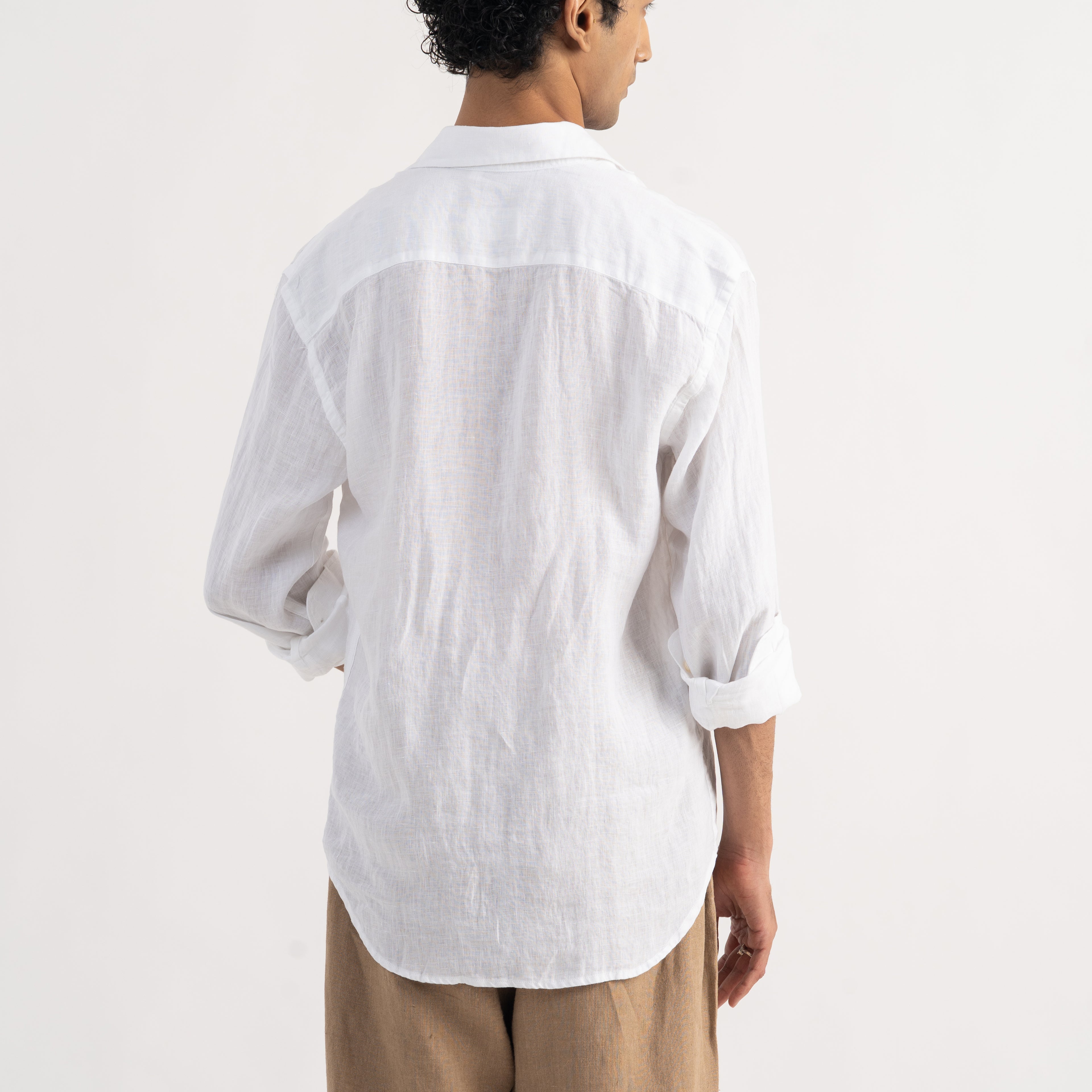 PREMIUM 100% LINEN SHIRT – BLANC (WHITE)
