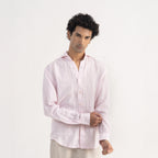 PREMIUM 100% LINEN SHIRT – ROSE POUDRÉ (LIGHT PINK)