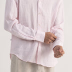 PREMIUM 100% LINEN SHIRT – ROSE POUDRÉ (LIGHT PINK)