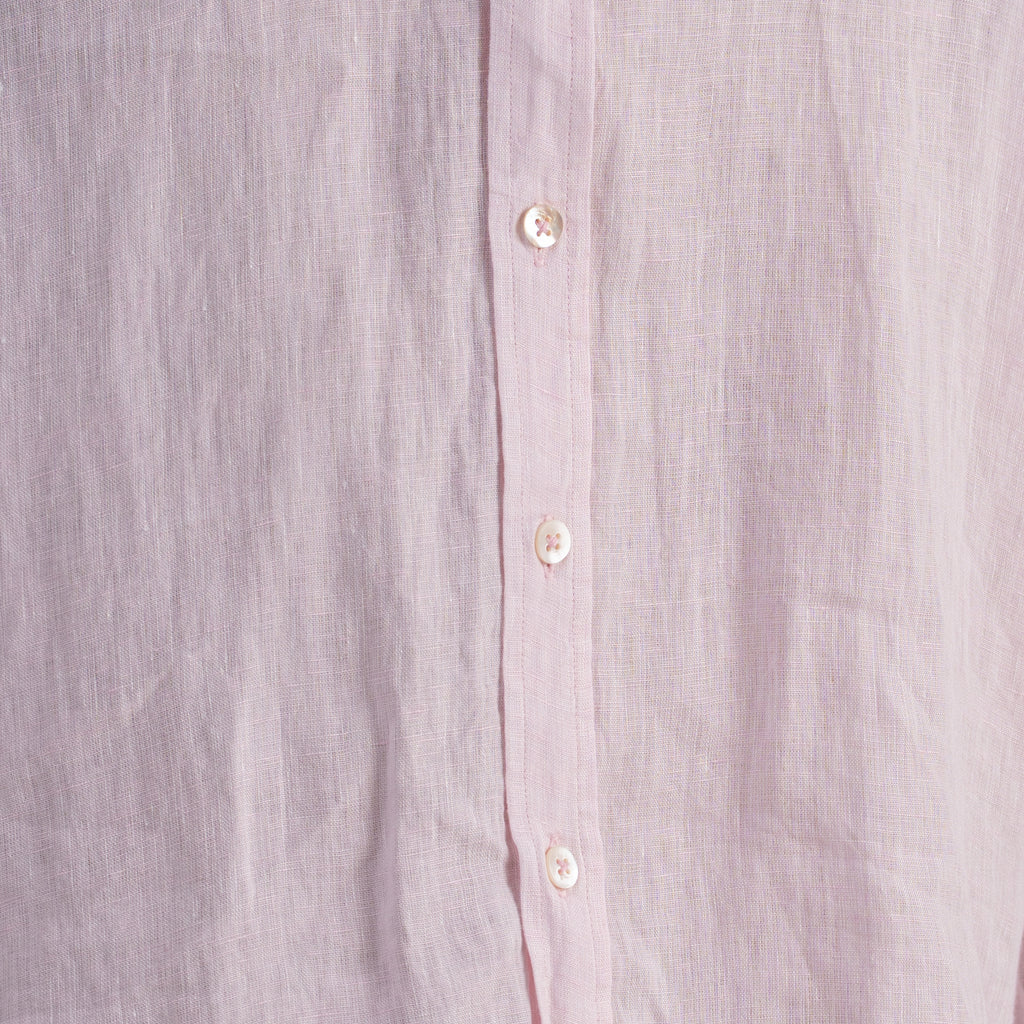 PREMIUM 100% LINEN SHIRT – ROSE POUDRÉ (LIGHT PINK)