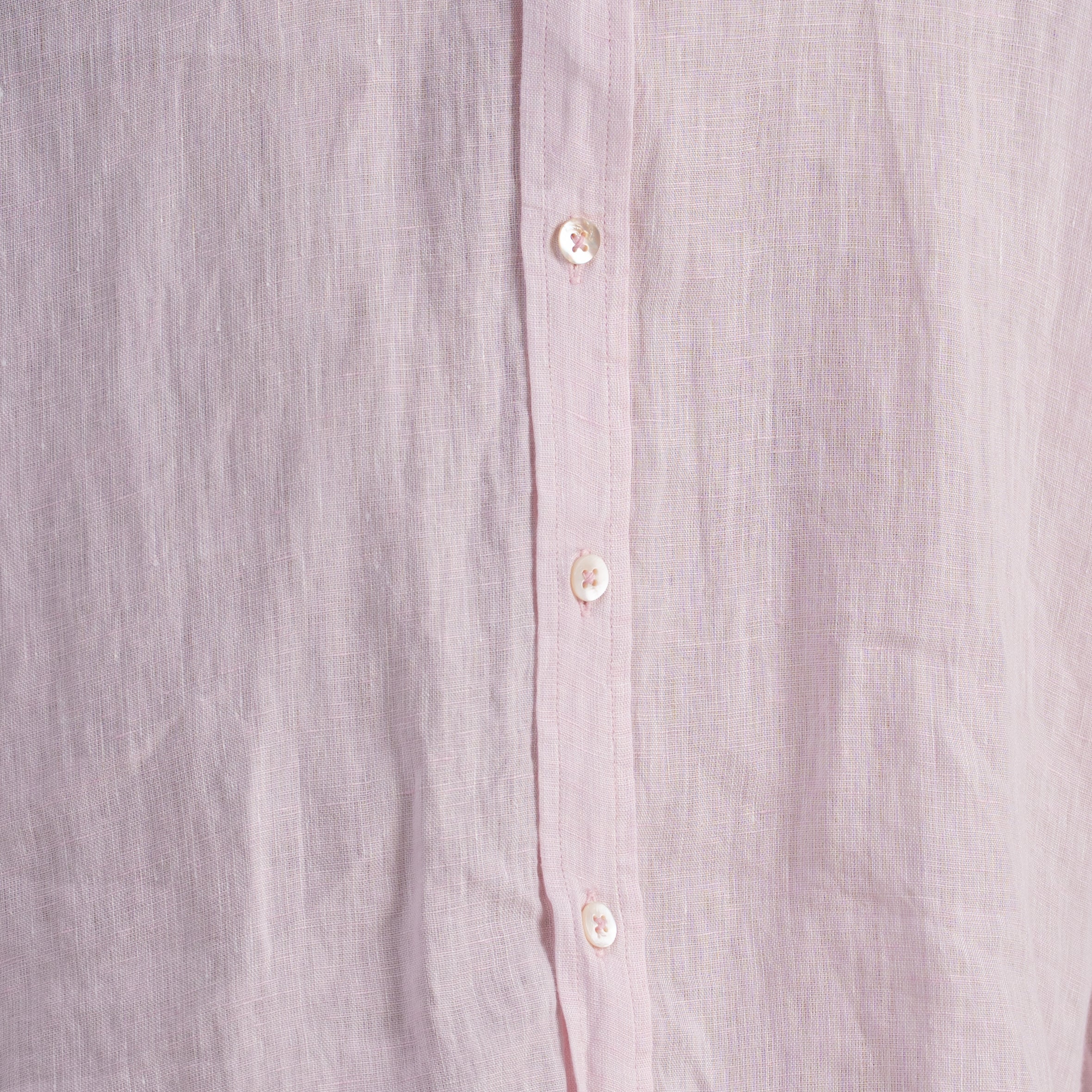 PREMIUM 100% LINEN SHIRT – ROSE POUDRÉ (LIGHT PINK)