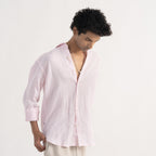 PREMIUM 100% LINEN SHIRT – ROSE POUDRÉ (LIGHT PINK)