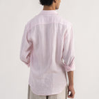 PREMIUM 100% LINEN SHIRT – ROSE POUDRÉ (LIGHT PINK)