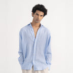 PREMIUM 100% LINEN SHIRT – BLEU CIEL (LIGHT BLUE)