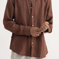 PREMIUM 100% LINEN SHIRT – BRUN TERRE (BROWN)