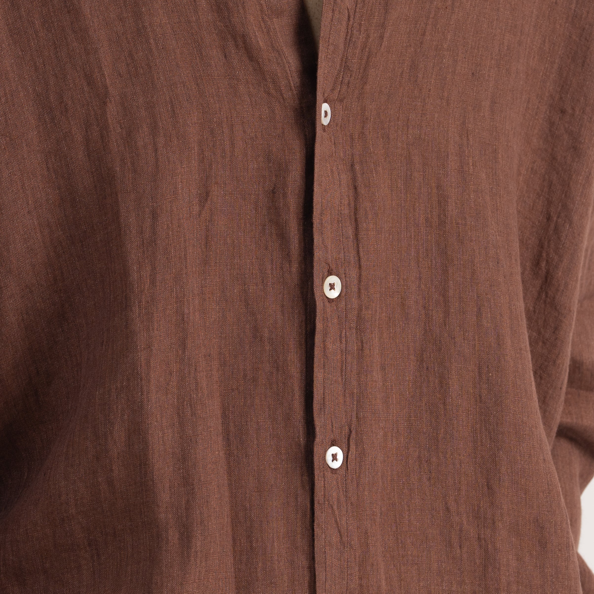 PREMIUM 100% LINEN SHIRT – BRUN TERRE (BROWN)