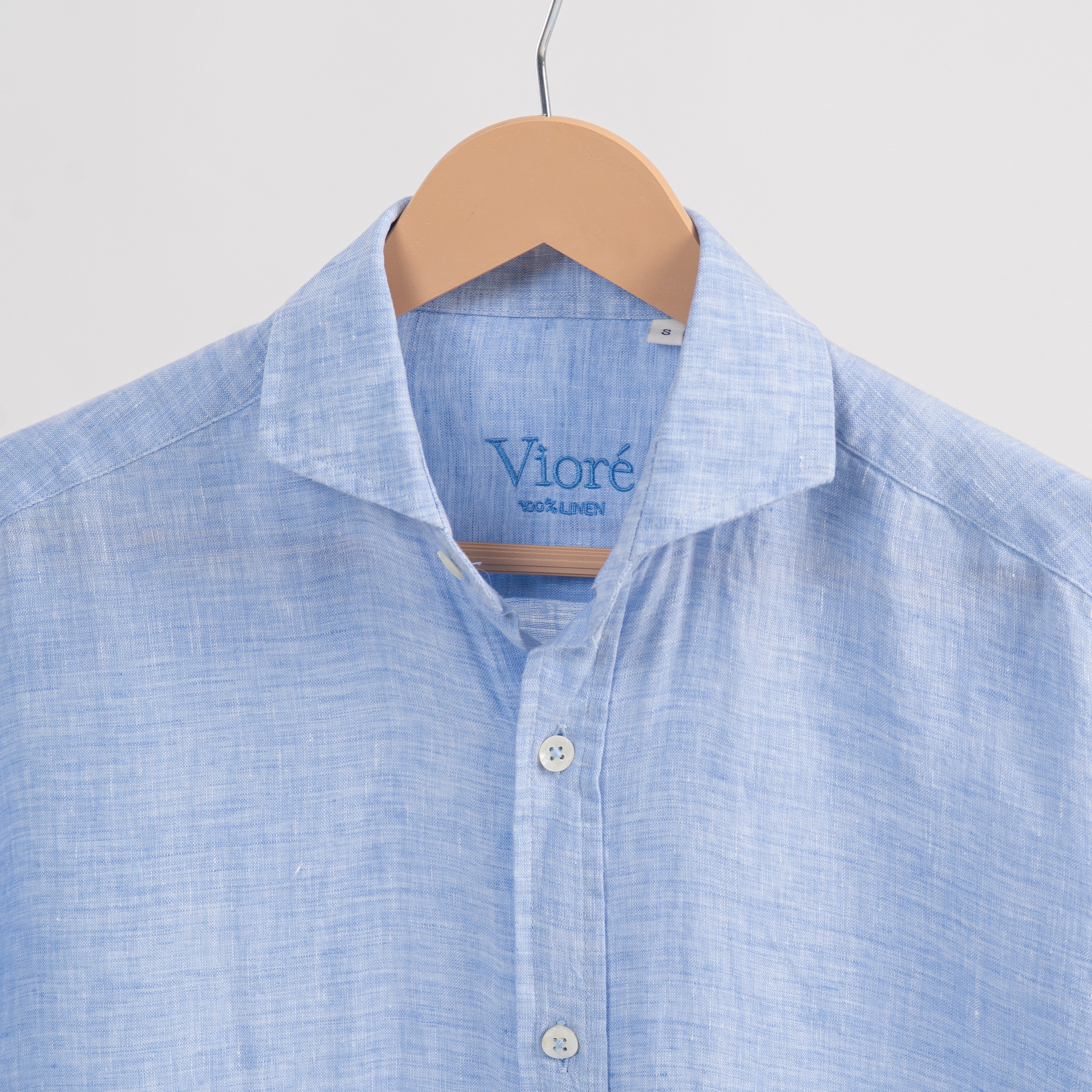 PREMIUM 100% LINEN SHIRT – BLEU CIEL (LIGHT BLUE)