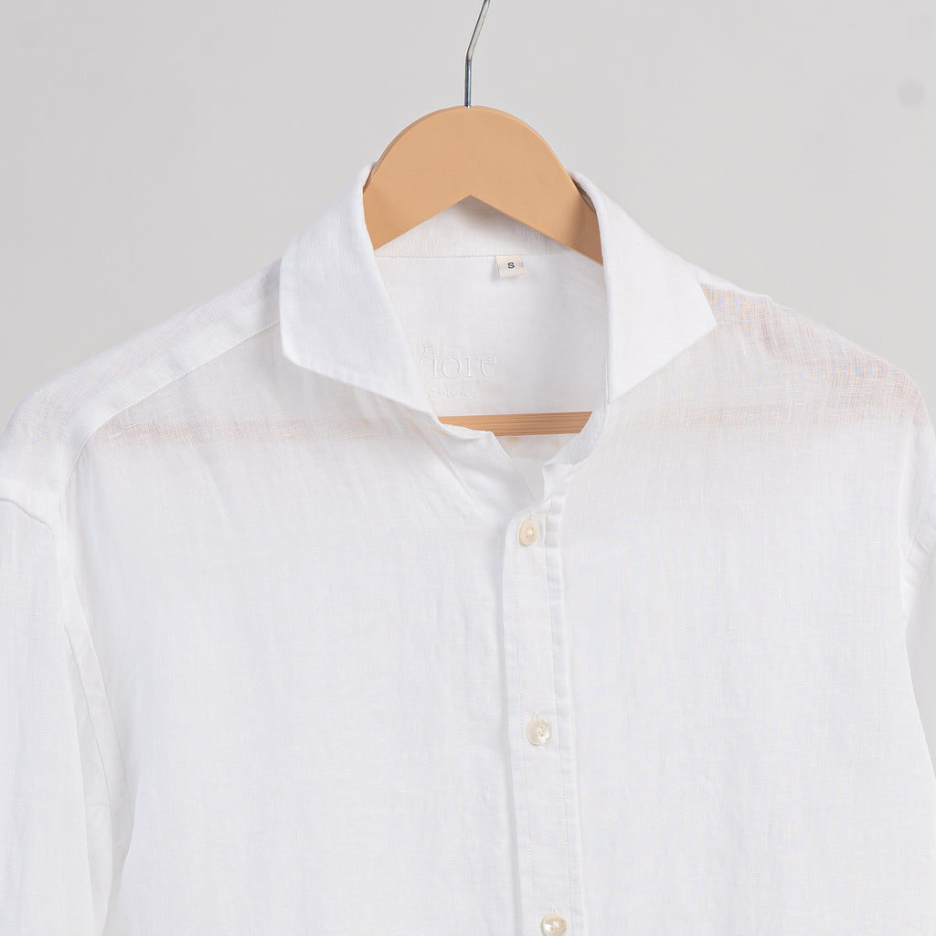 PREMIUM 100% LINEN SHIRT – BLANC (WHITE)