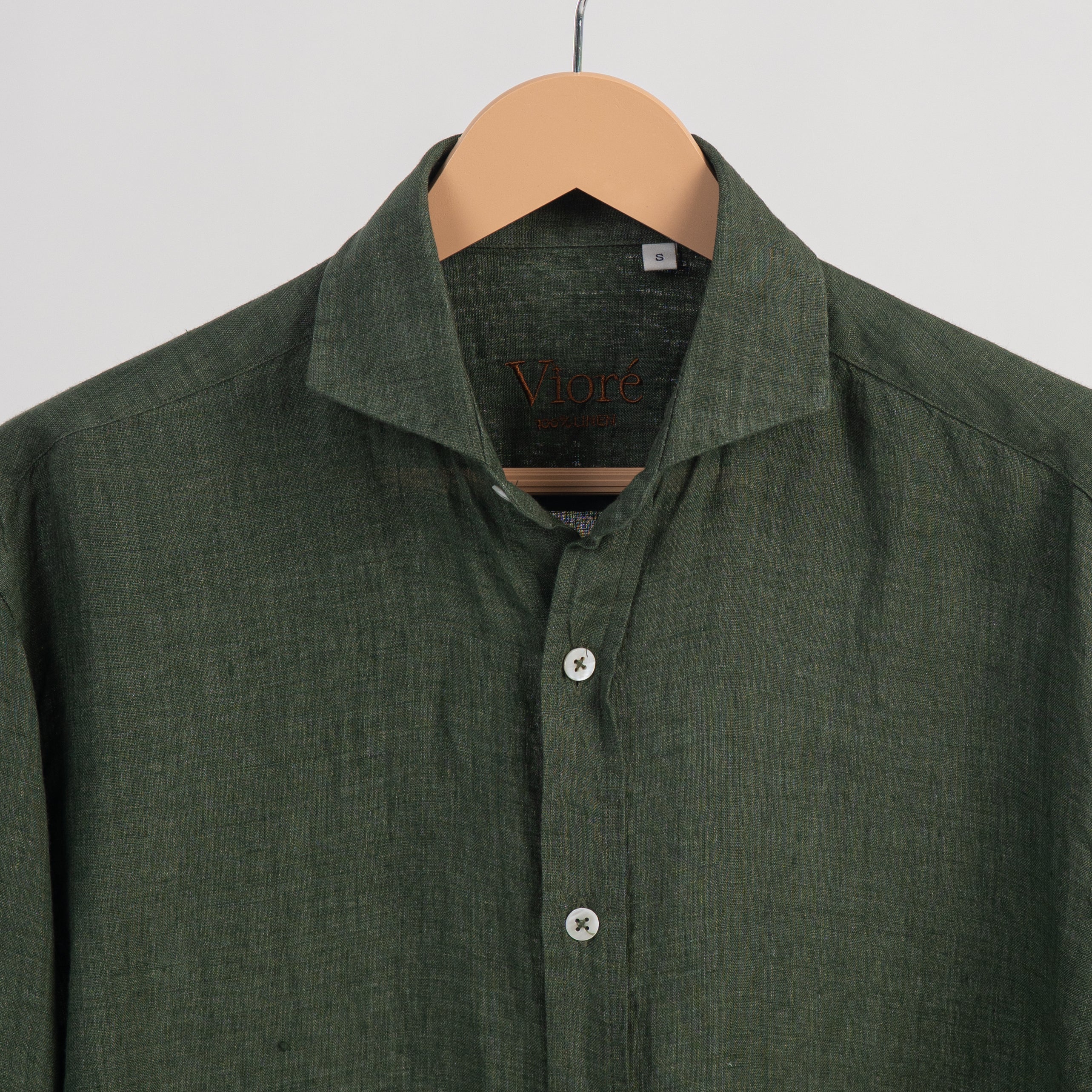 PREMIUM 100% LINEN SHIRT – VERT FONCÉ (DARK GREEN)
