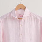 PREMIUM 100% LINEN SHIRT – ROSE POUDRÉ (LIGHT PINK)